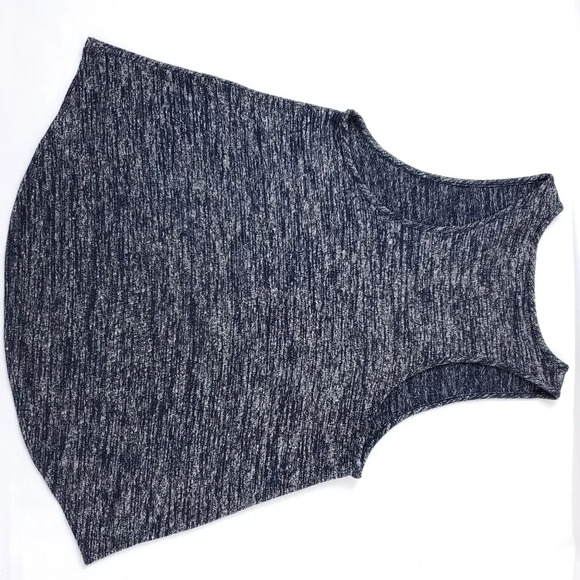 Rag & Bone heathered navy round hem Tank - Picture 2 of 9